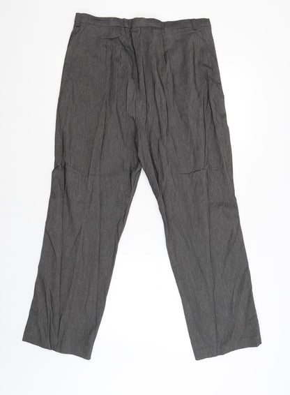 Turbo Womens Grey   Trousers  Size 18 L27 in