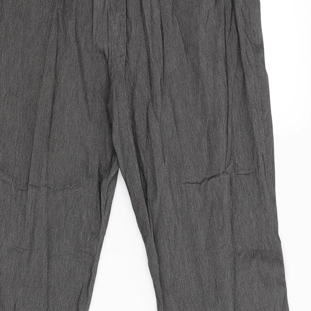 Turbo Womens Grey   Trousers  Size 18 L27 in