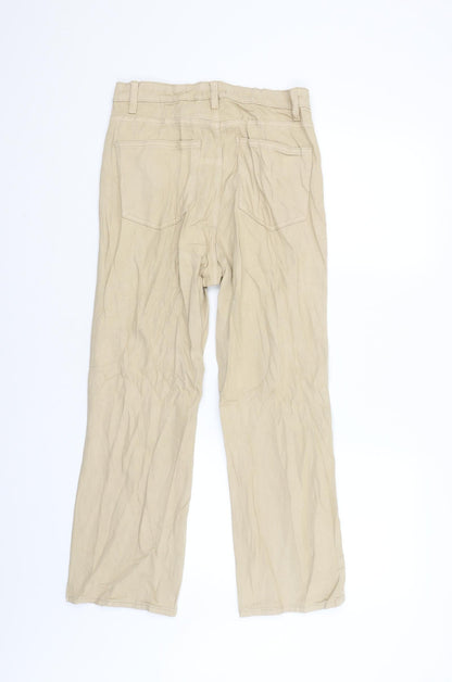 Womens UK Size 12 Lindex Regular Fit Chino Beige Trousers