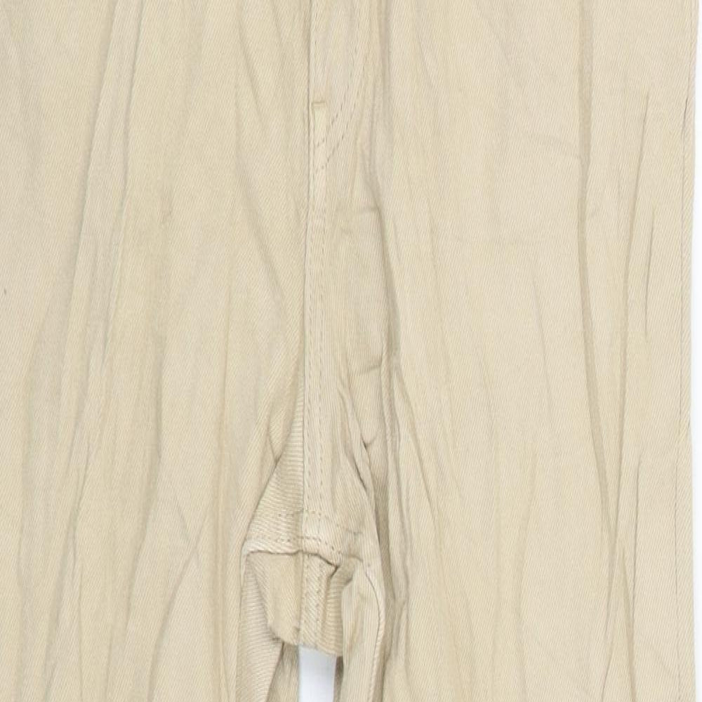 Womens UK Size 12 Lindex Regular Fit Chino Beige Trousers