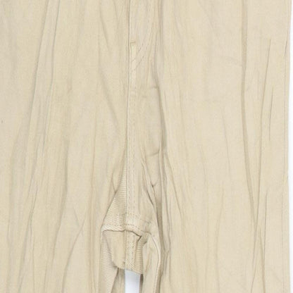 Womens UK Size 12 Lindex Regular Fit Chino Beige Trousers