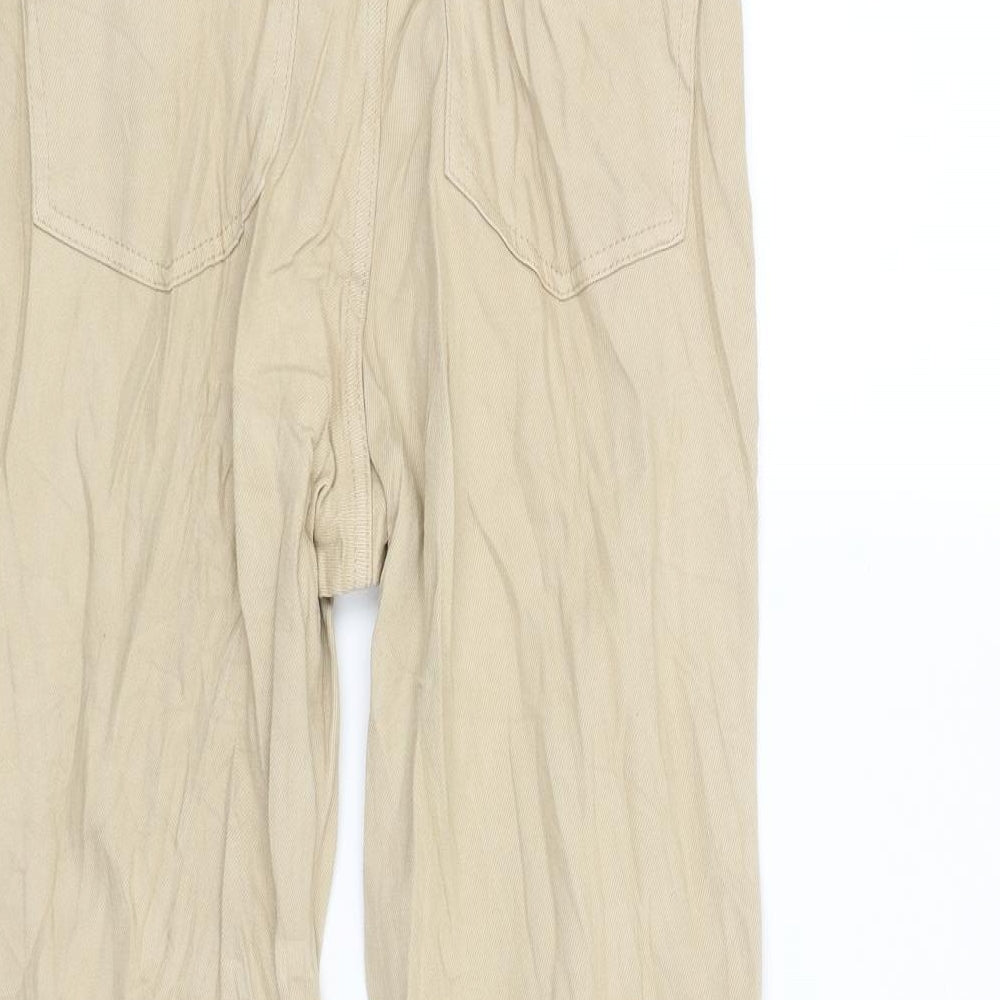 Womens UK Size 12 Lindex Regular Fit Chino Beige Trousers