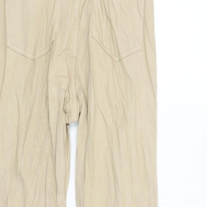 Womens UK Size 12 Lindex Regular Fit Chino Beige Trousers