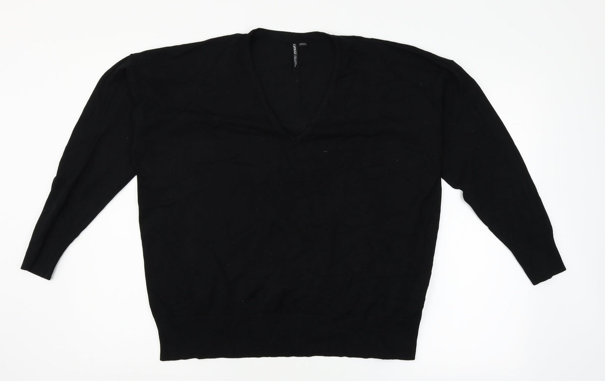 Capsule Womens Black Pullover Jumper Size 16