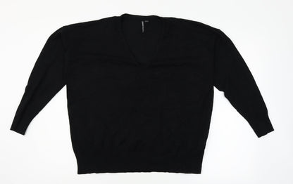 Capsule Womens Black Pullover Jumper Size 16