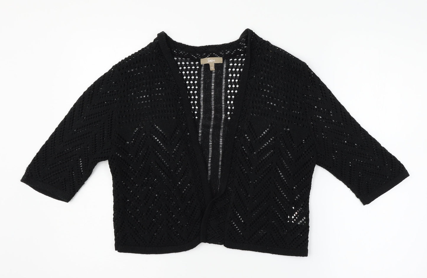 Soon Womens Black   Cardigan Jumper Size 10
