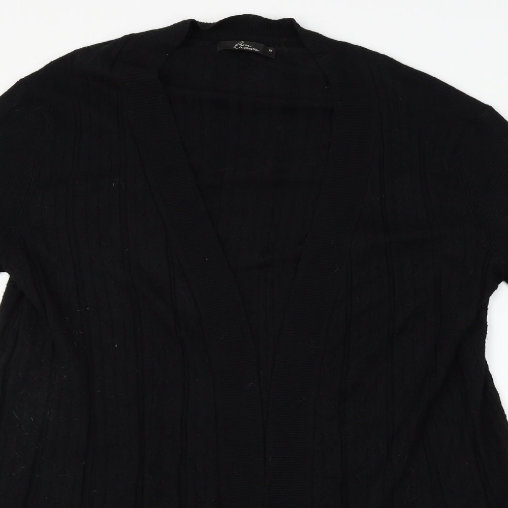 BM Womens Black   Cardigan Jumper Size M