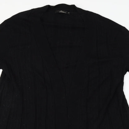 BM Womens Black   Cardigan Jumper Size M