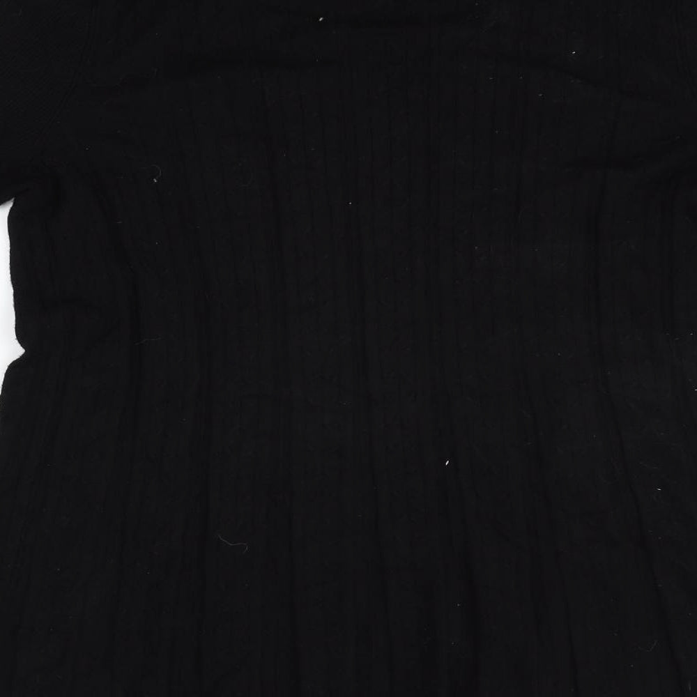 BM Womens Black   Cardigan Jumper Size M