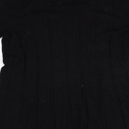 BM Womens Black   Cardigan Jumper Size M