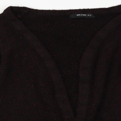 akd-a-west Womens Black   Cardigan Jumper Size 14