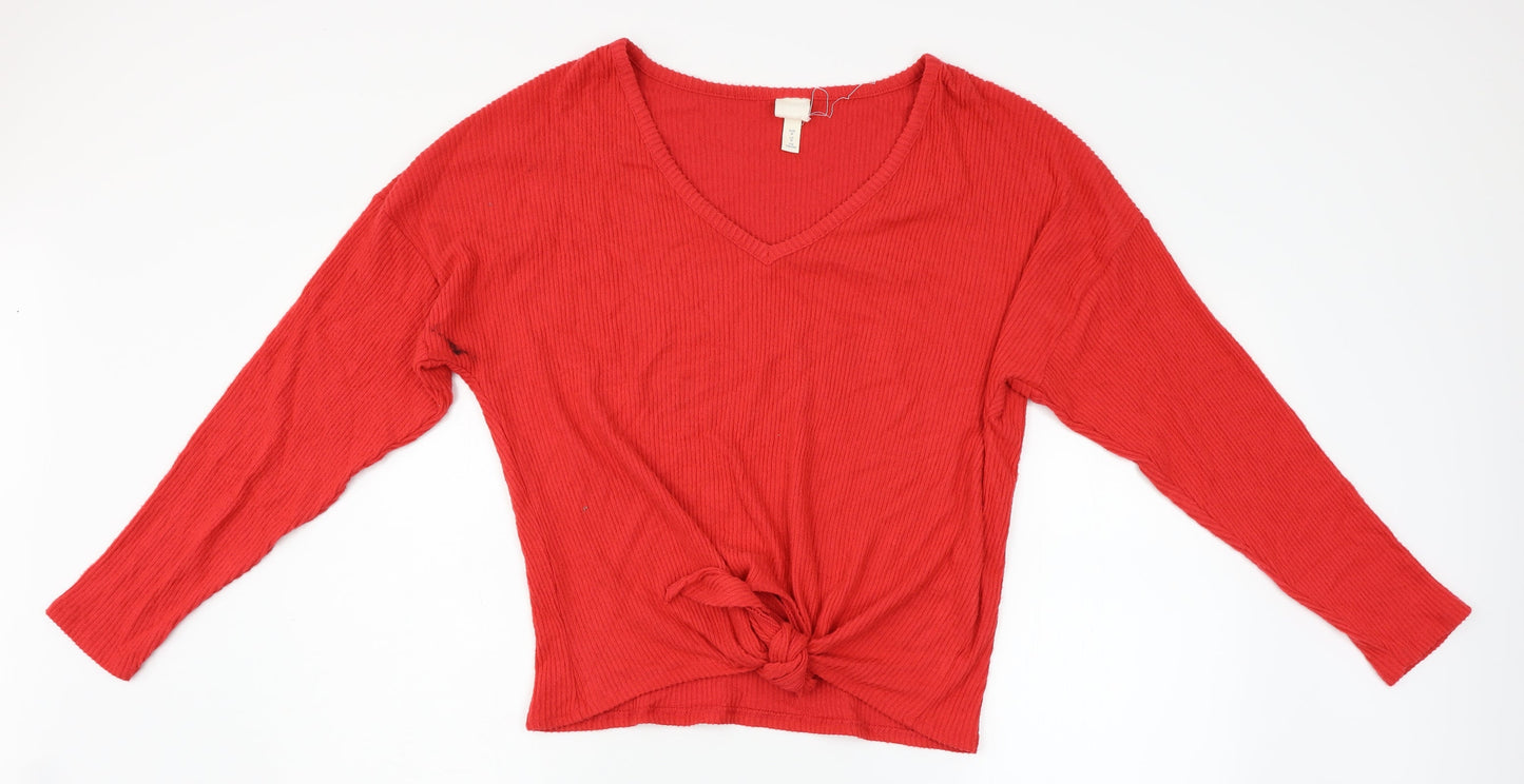 m Womens Red   Pullover Jumper Size M