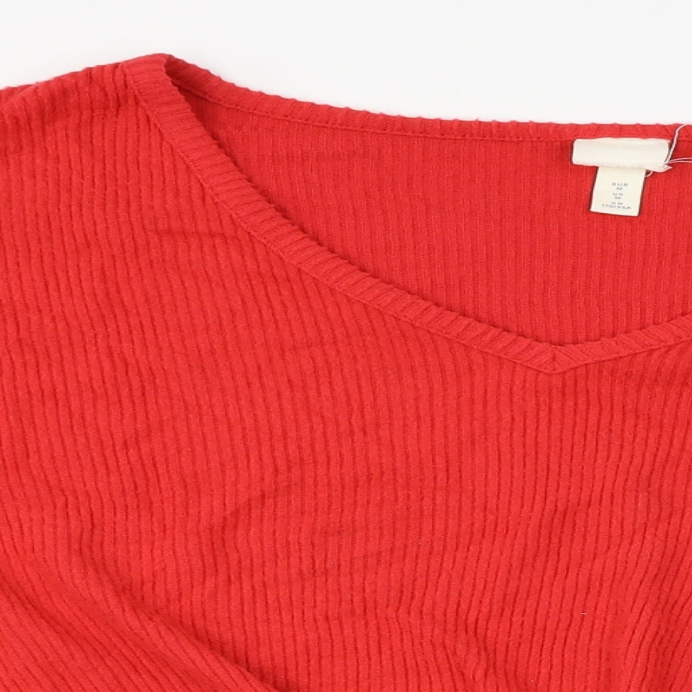 m Womens Red   Pullover Jumper Size M