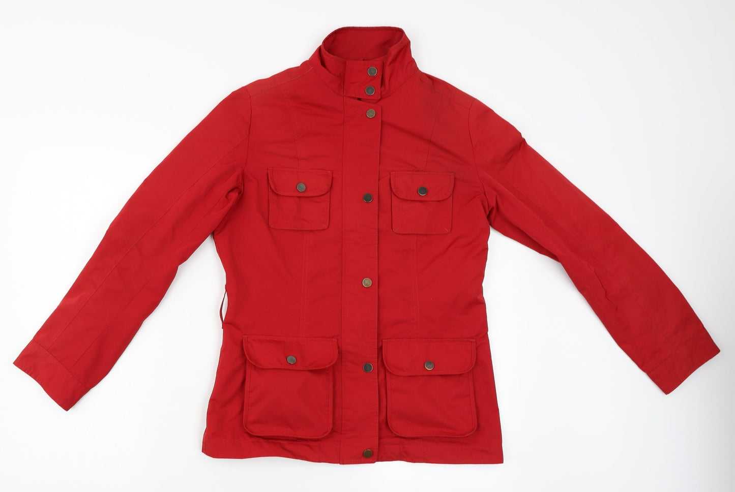 Womens UK Size 8 M&S Red Overcoat