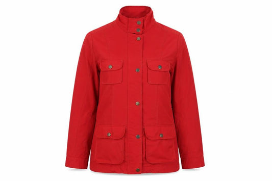 Womens UK Size 8 M&S Red Overcoat
