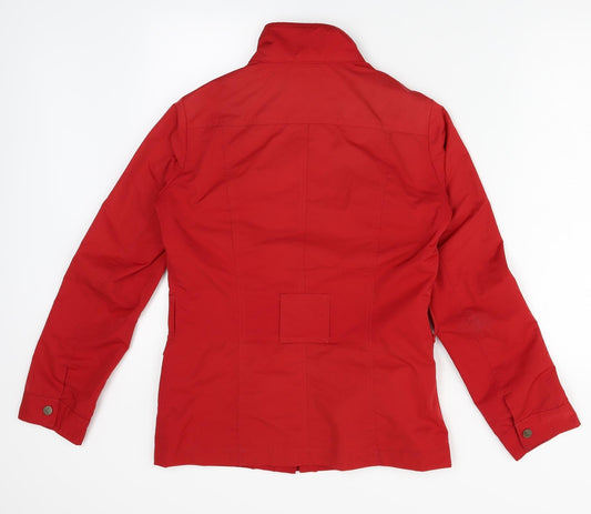 Womens UK Size 8 M&S Red Overcoat