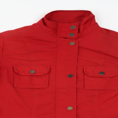 Womens UK Size 8 M&S Red Overcoat
