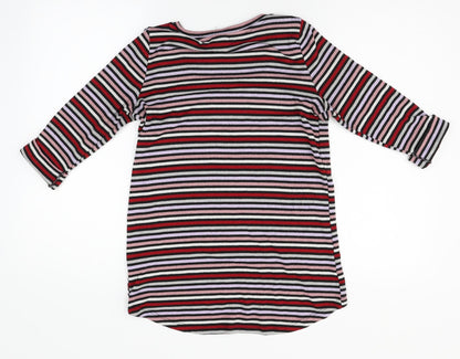 New Look Womens Red Striped  Pullover Jumper Size 8