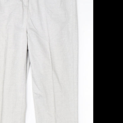 Per Una Womens Grey   Trousers  Size 14 L26 in