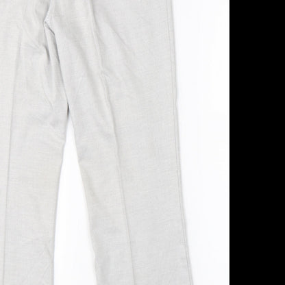 Per Una Womens Grey   Trousers  Size 14 L26 in