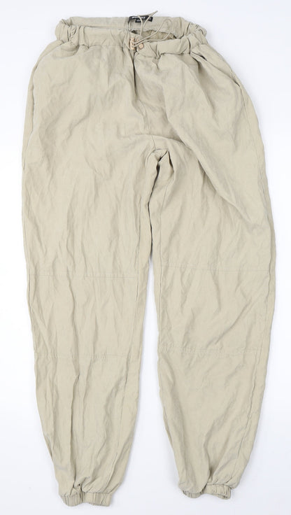 Missguided Womens Beige   Trousers  Size 8 L30 in