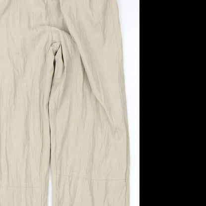 Missguided Womens Beige   Trousers  Size 8 L30 in