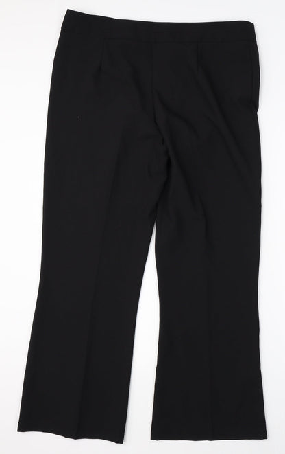 George Womens Black   Dress Pants Trousers Size 16 L27 in