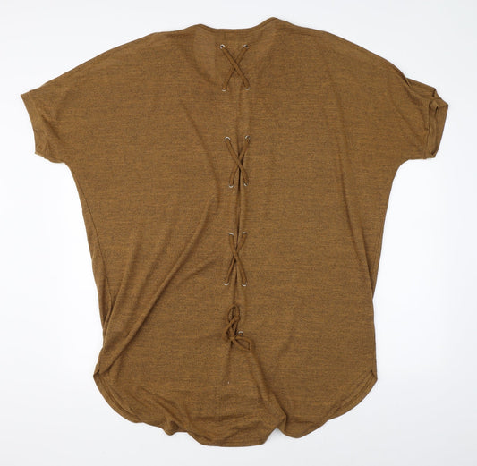 New Look Womens Brown   T-Shirt Dress  Size S