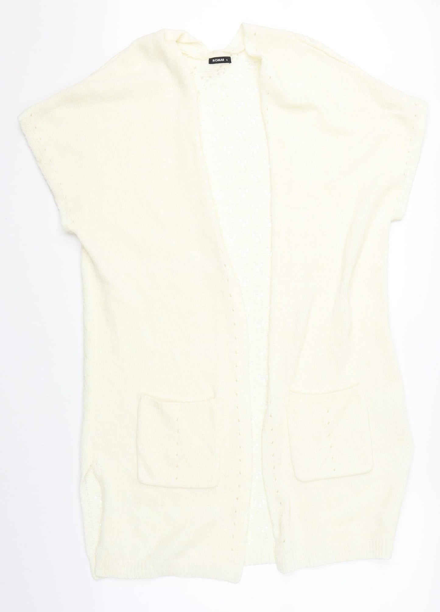 Romain Womens Beige   Cardigan Jumper Size 12
