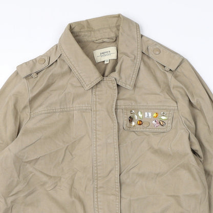 Womens UK Size 12 Papaya Beige Jacket