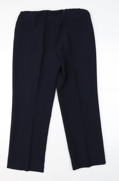BM Collection Womens Blue   Dress Pants Trousers Size 12 L23 in