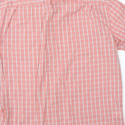 Mens UK Size M Marks & Spencer Red  Button-Up Long Sleeve Casual Shirt
