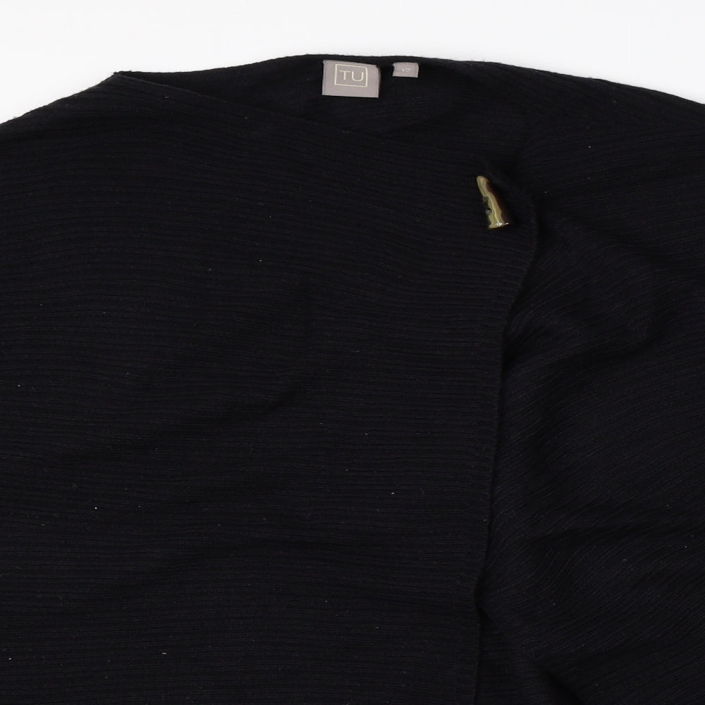 TU Womens Black   Cardigan Jumper Size 12