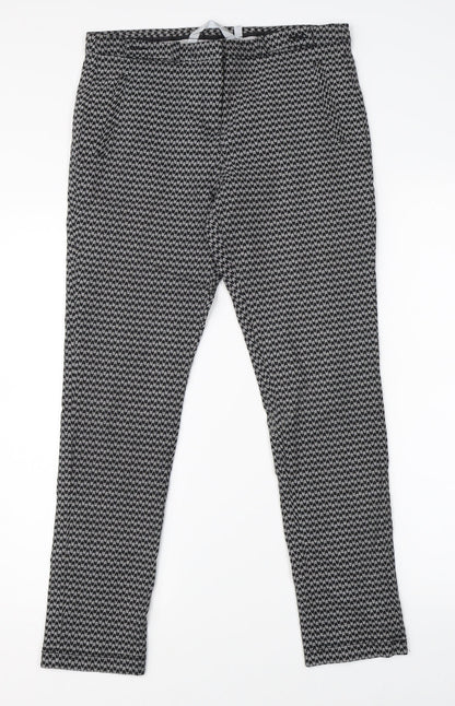 Red Herring Womens Multicoloured Herringbone  Trousers  Size 12 L25 in