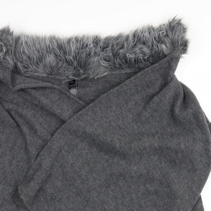 M&S Womens Grey   Wrap Jumper One Size