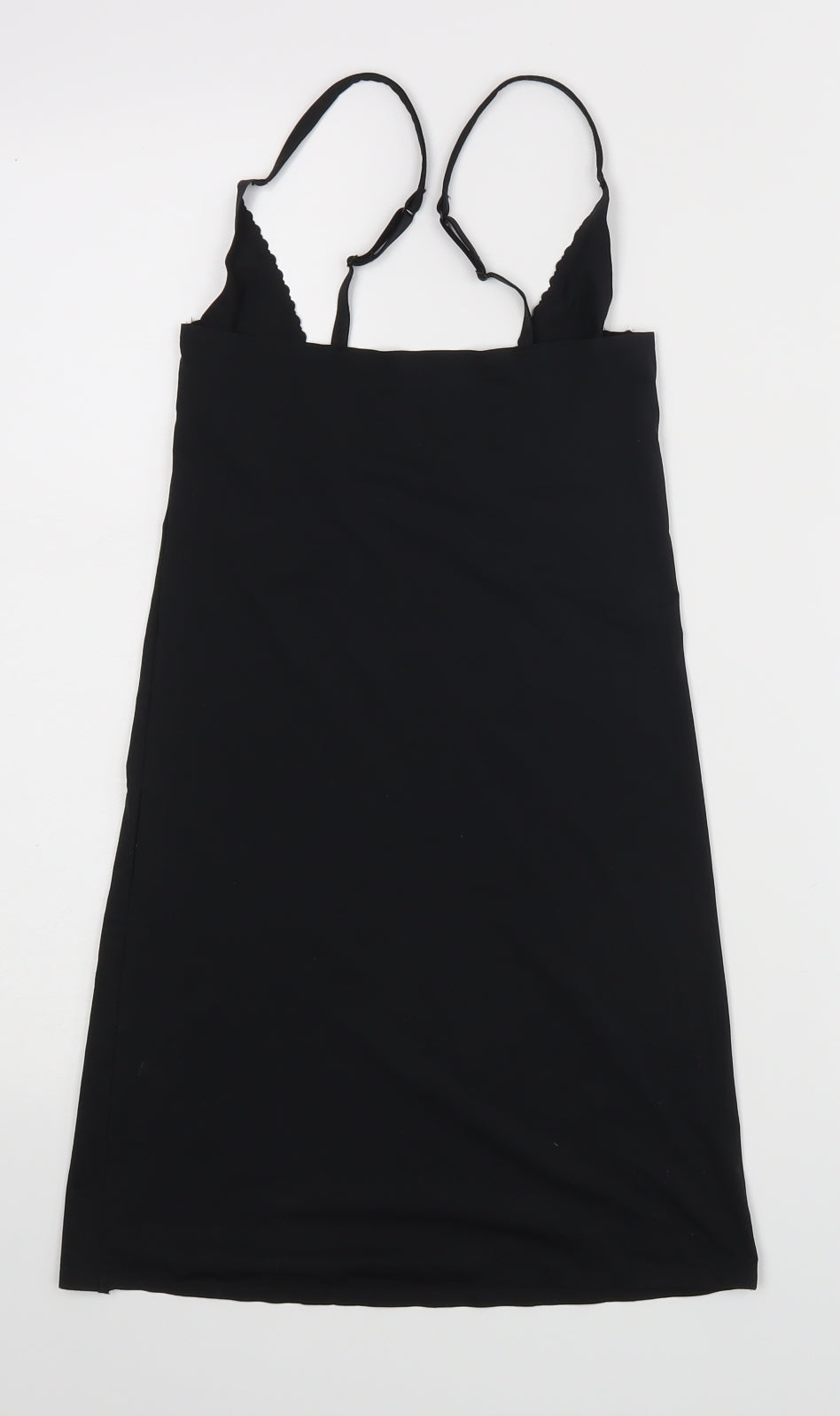 Womens UK Size 10 Preworn Black Basic Blouse
