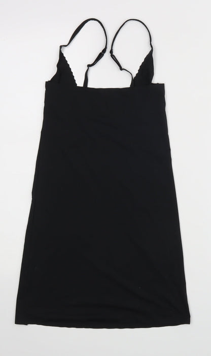 Womens UK Size 10 Preworn Black Basic Blouse
