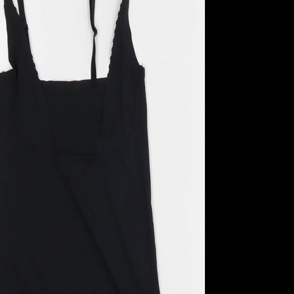 Womens UK Size 10 Preworn Black Basic Blouse
