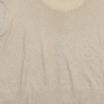 Nina Murati Womens Beige   Cardigan Jumper Size L