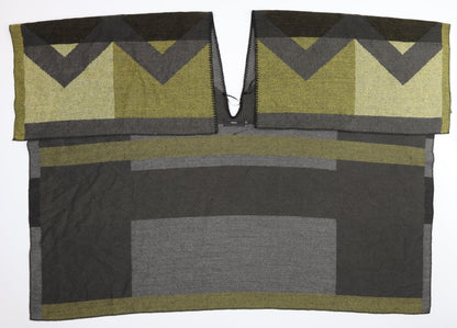 Next Womens Green Geometric  Wrap Jumper One Size