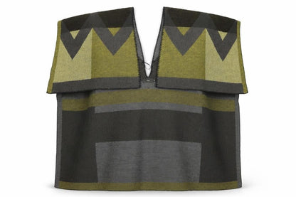 Next Womens Green Geometric  Wrap Jumper One Size