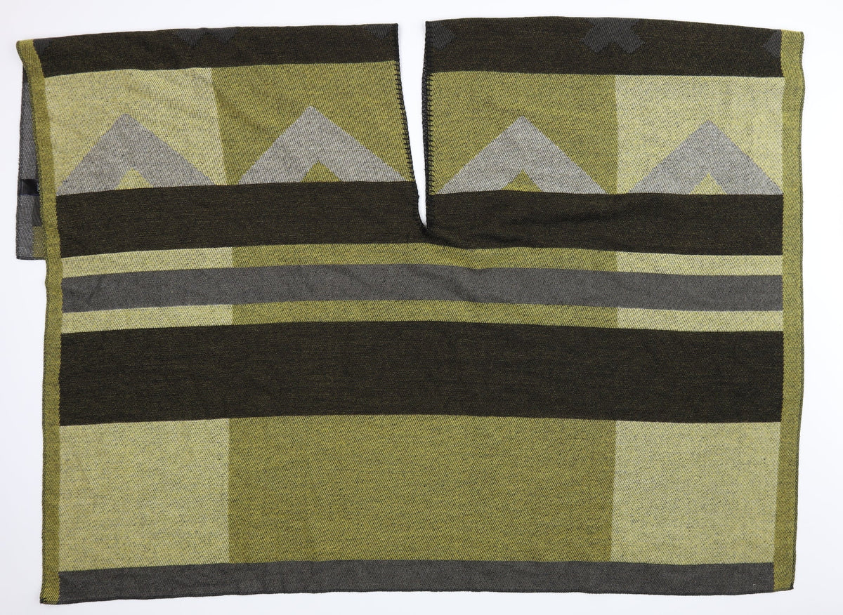 Next Womens Green Geometric  Wrap Jumper One Size