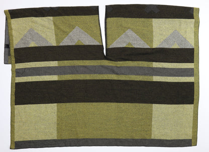 Next Womens Green Geometric  Wrap Jumper One Size