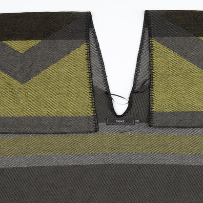 Next Womens Green Geometric  Wrap Jumper One Size