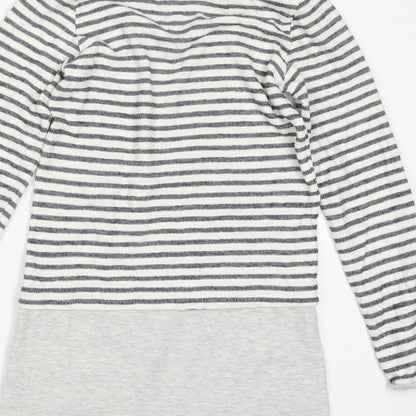 George Girls White Striped  Pullover Jumper Size 10-11 Years  - Long