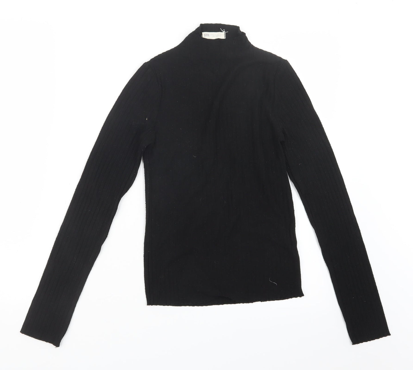 STR Womens Black   Pullover Jumper Size S