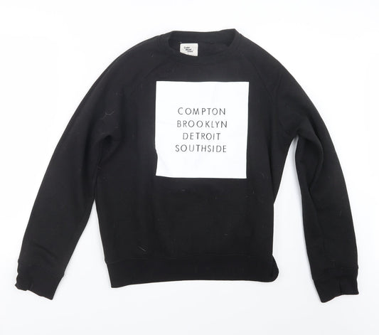 Cedar Wood State Mens Black   Pullover Jumper Size L