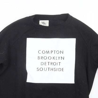 Cedar Wood State Mens Black   Pullover Jumper Size L