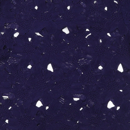 F&F Womens Blue Floral Lace Basic T-Shirt Size 10