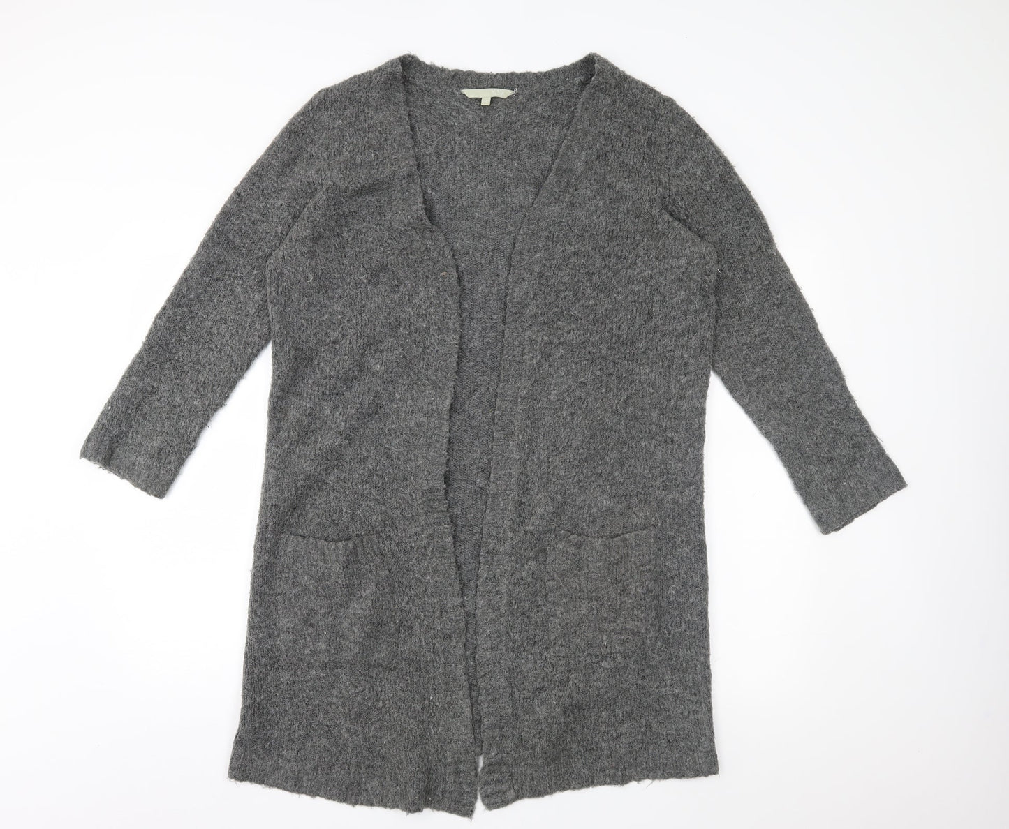VRS Womens Grey  Knit Cardigan Jumper Size M
